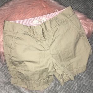 j crew khaki shorts